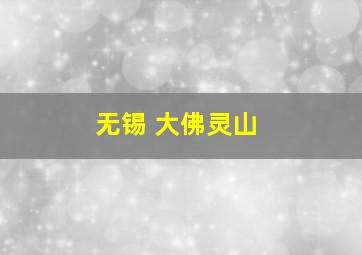 无锡 大佛灵山